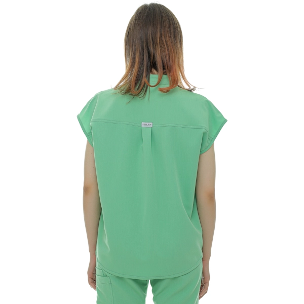 Bluză medicală verde crud de damă Chieu