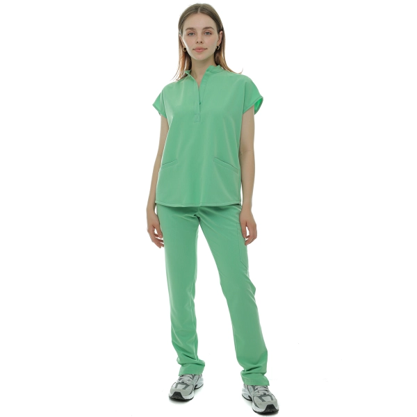 Costum medical verde crud de damă Chieu