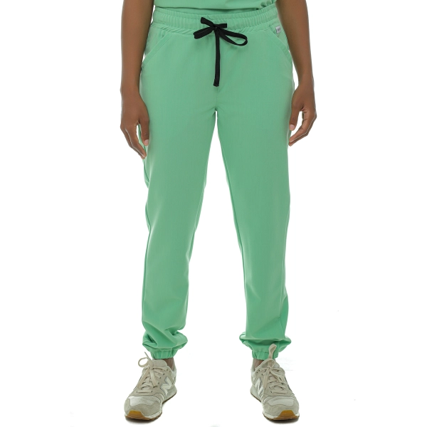 Pantaloni medicali verde crud de damă Leia