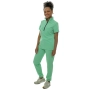 Costum medical verde crud de damă Leia thumbnail