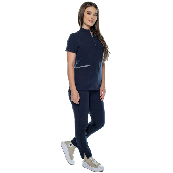 Costum medical bleumarin de damă Elion