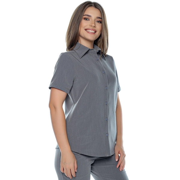 Bluză medicală gri de damă Aslan