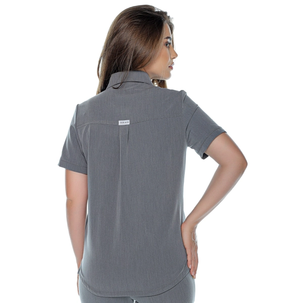 Bluză medicală gri de damă Aslan