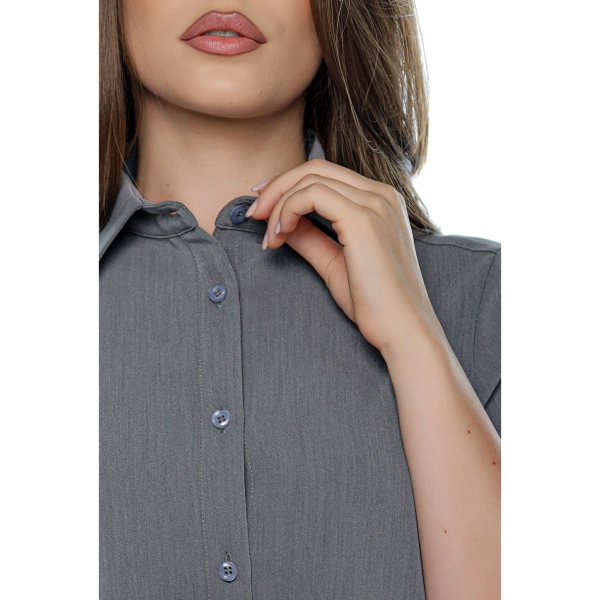 Bluză medicală gri de damă Aslan