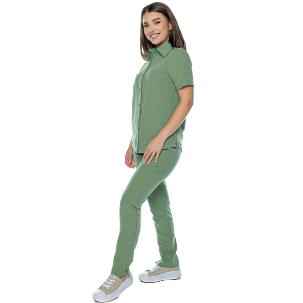 Costum medical verde de damă Aslan