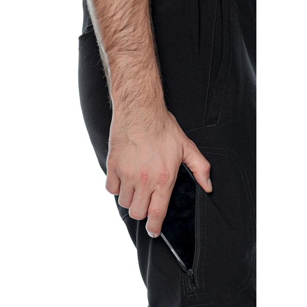 Pantaloni medicali negri bărbați Aslan