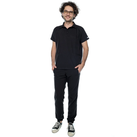 Costum medical negru bărbați Aslan