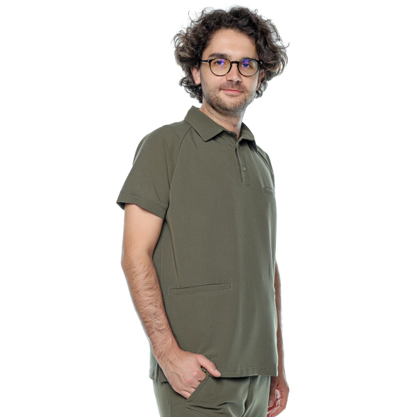 Costum medical kaki bărbați Aslan